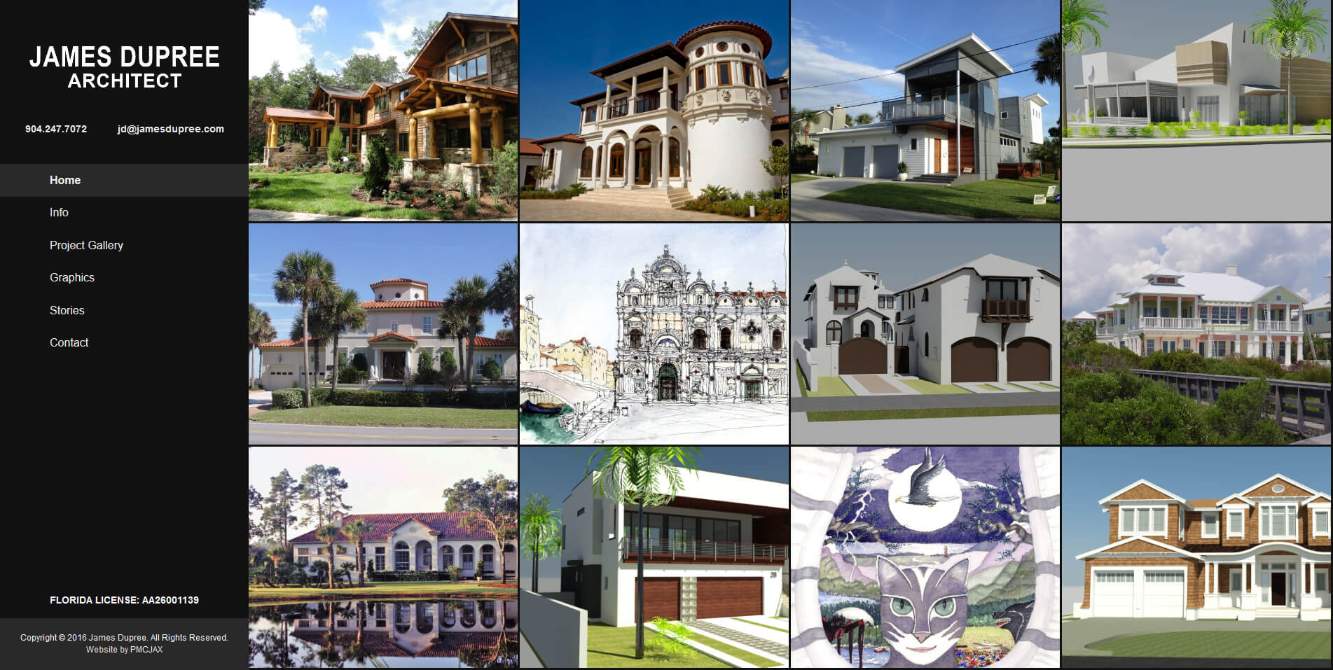 Custom WordPress design architect website