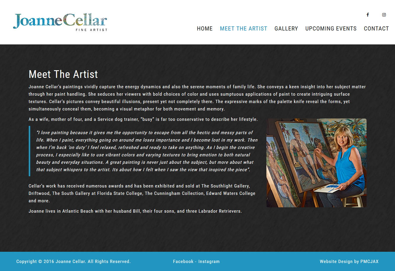 Responsive Artist Website Design