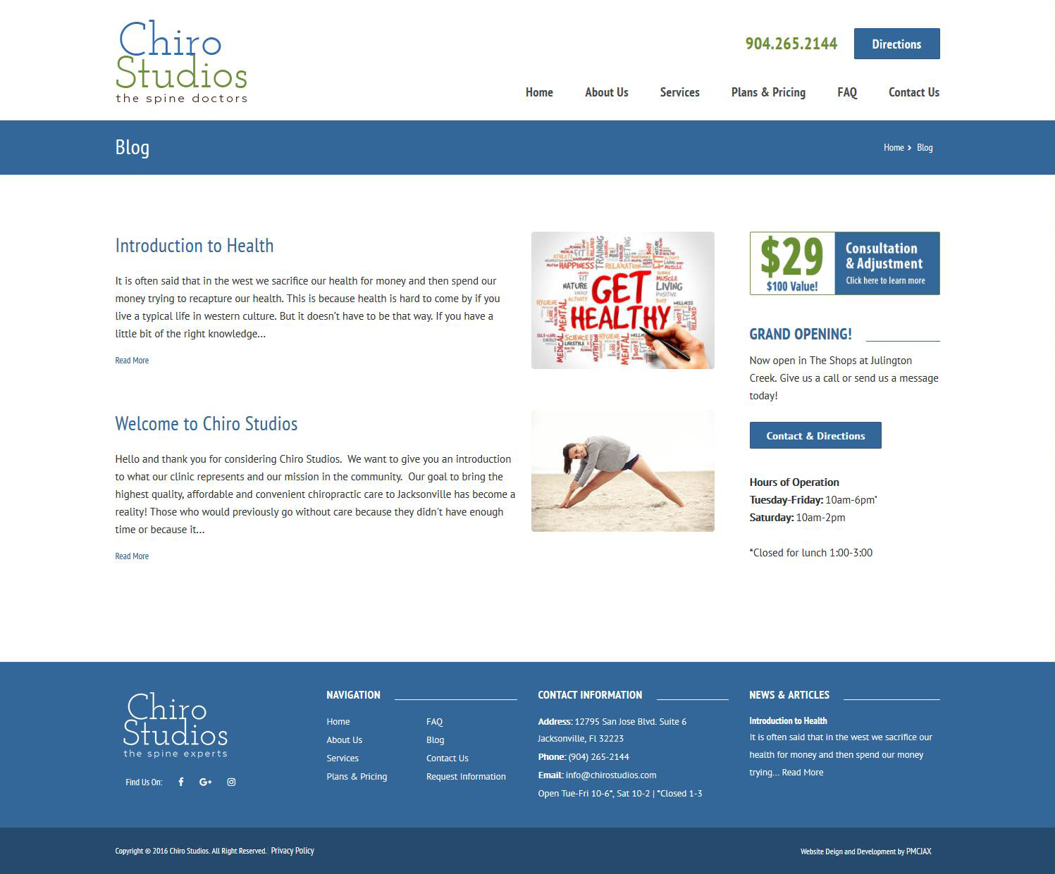 Responsive Chiropractic Website Design