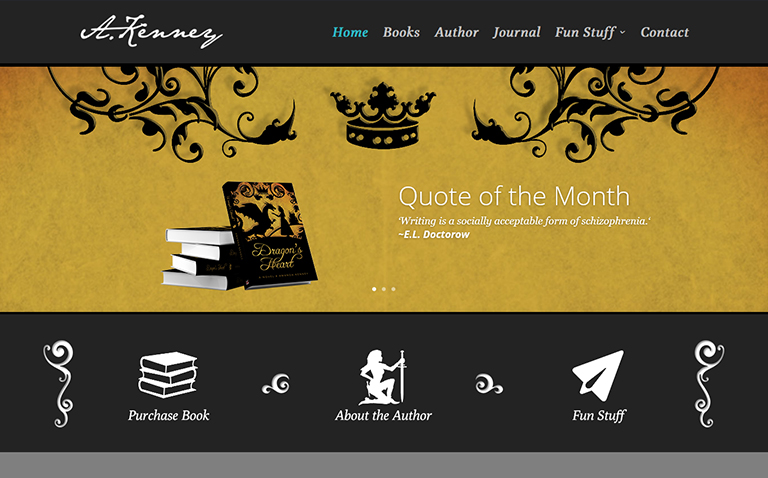 Author Website Design and Personal Blog Website Design