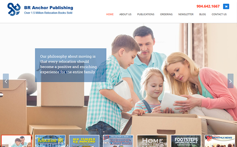 Jacksonville Website Design for Book Author and Publisher