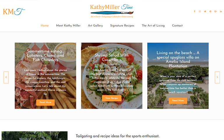 Artist website design Jacksonville FL
