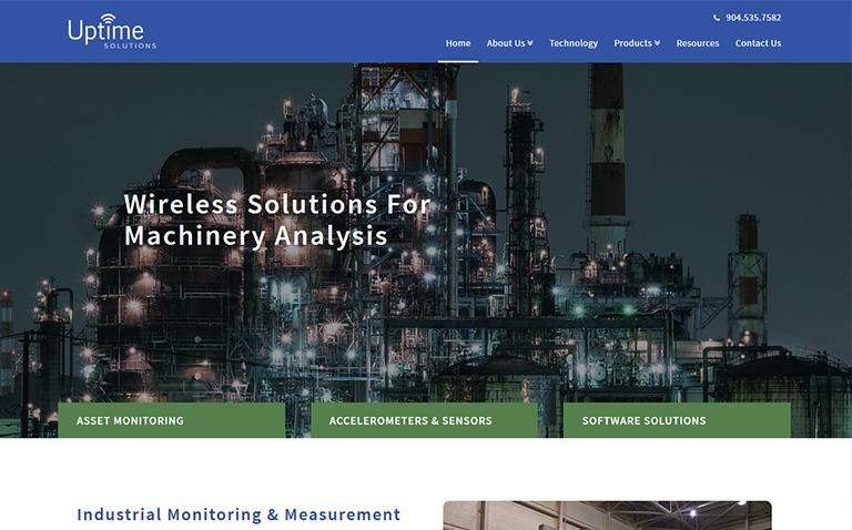 Industrial website design company in Jacksonville