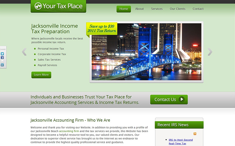 Small Business Website Design for Accounting Firm