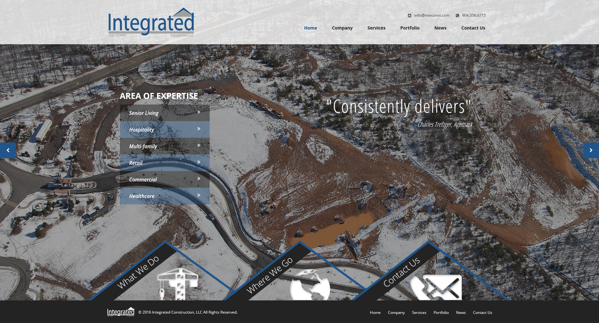 Construction Company Website Development