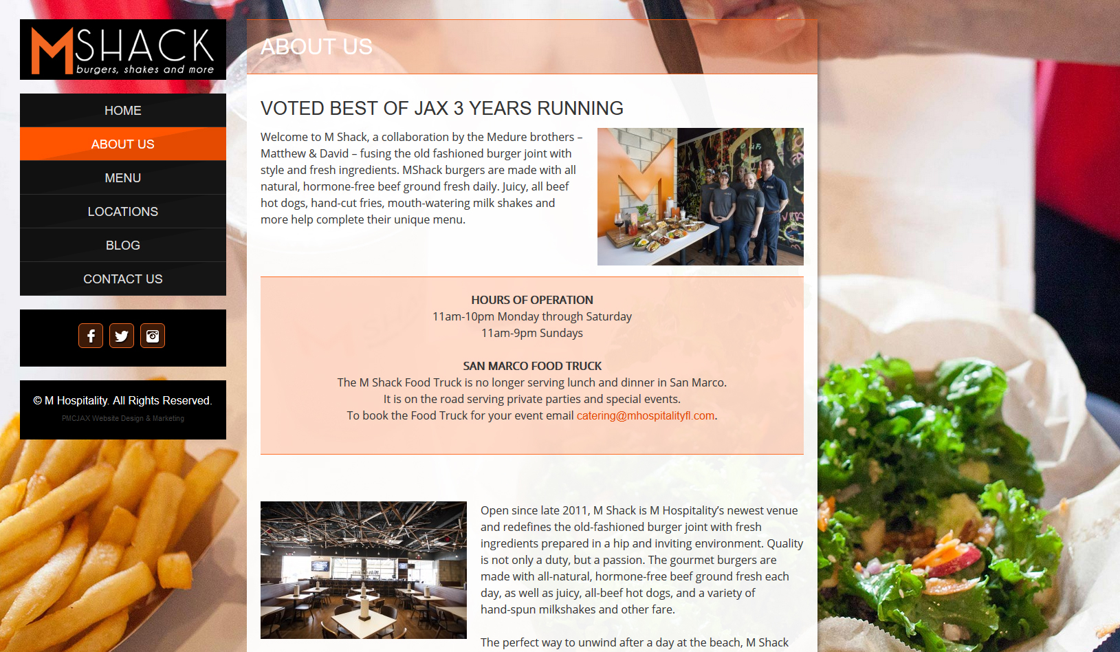 Responsive Restaurant Website Design